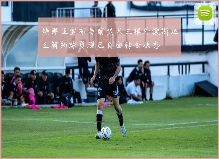 热那亚宣布与前武汉三镇外援斯坦丘解约球员现已自由转会状态