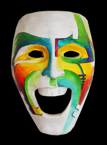 Shouting painted mask