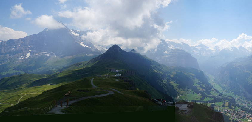 Jungfrau region w/ Wengen (lower right)