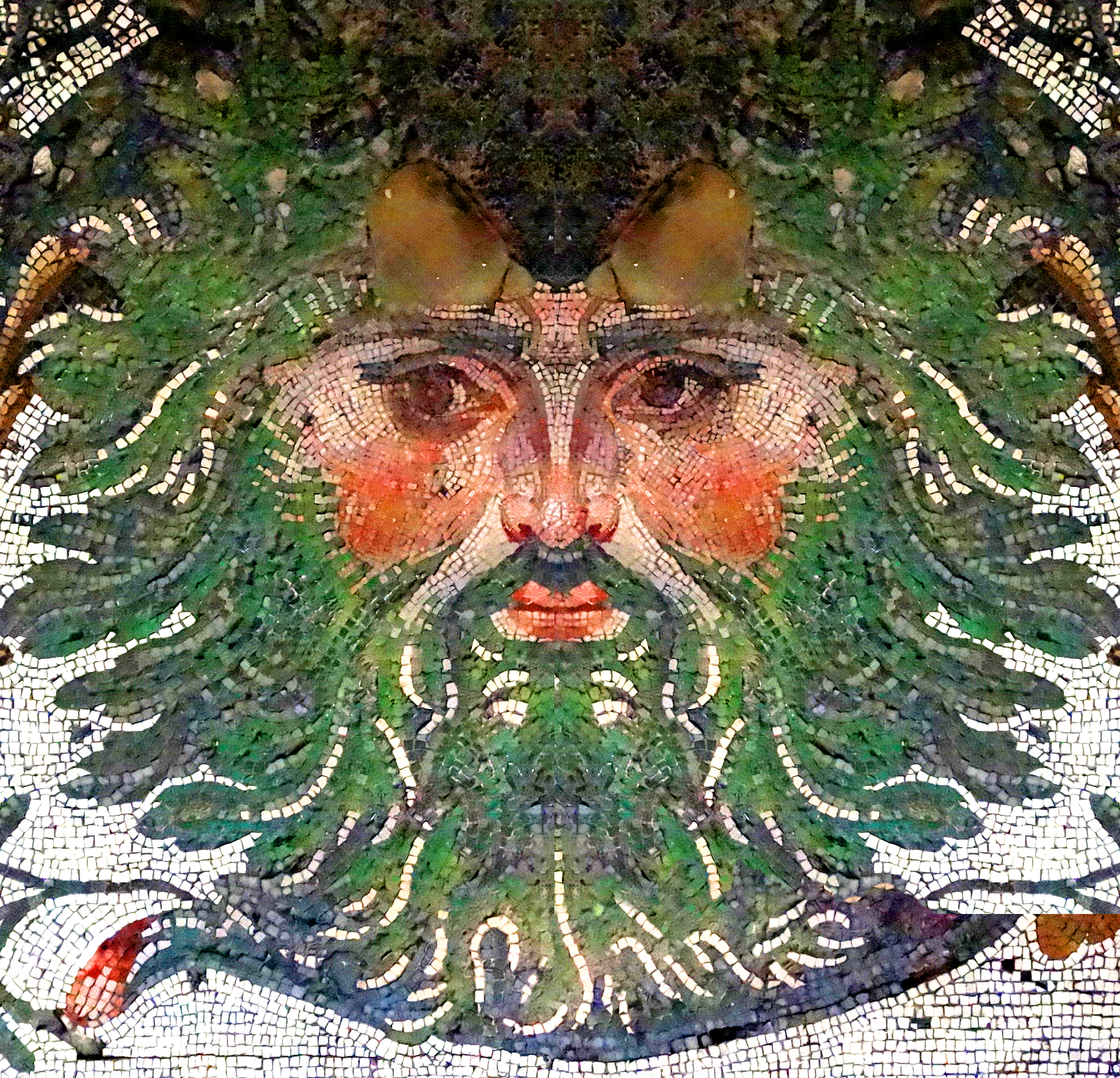 mosaic Roman face