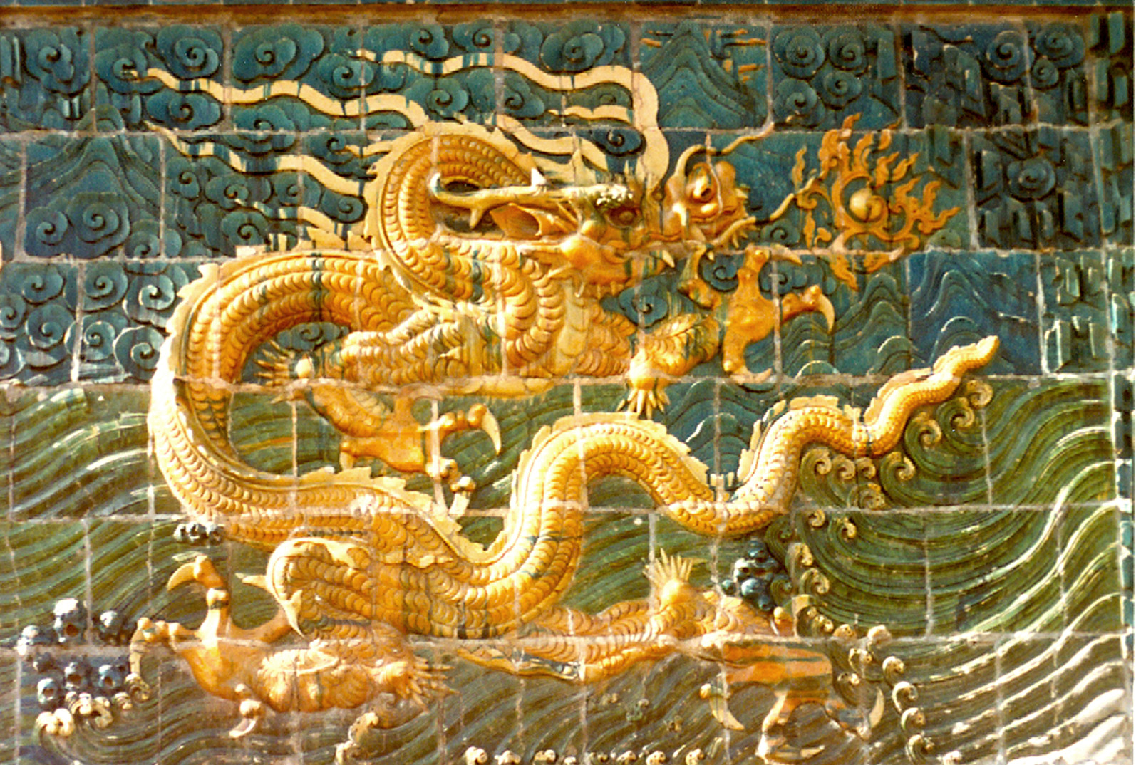 dragon wall detail